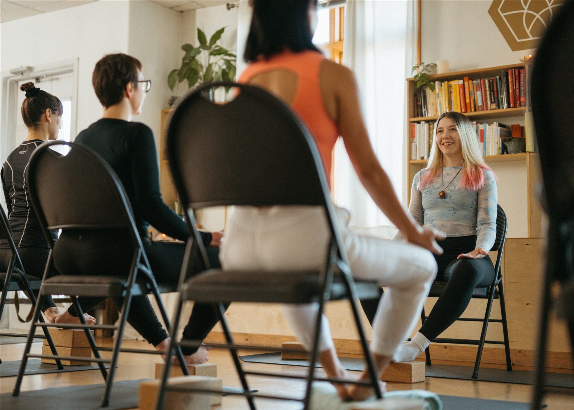 The BeHive chair yoga