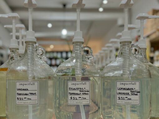 impactfull zero-waste refillery & pantry bottles
