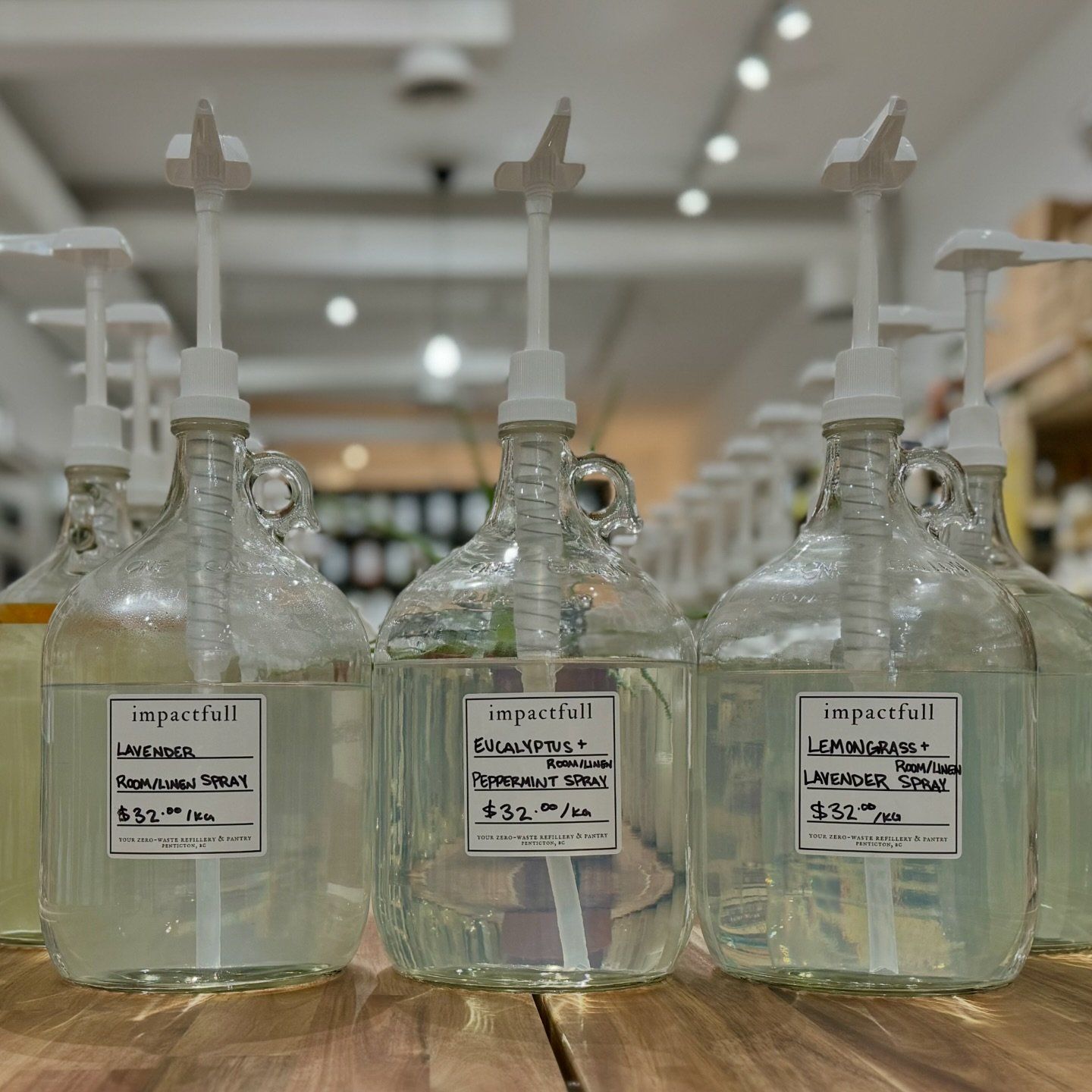 impactfull zero-waste refillery & pantry bottles