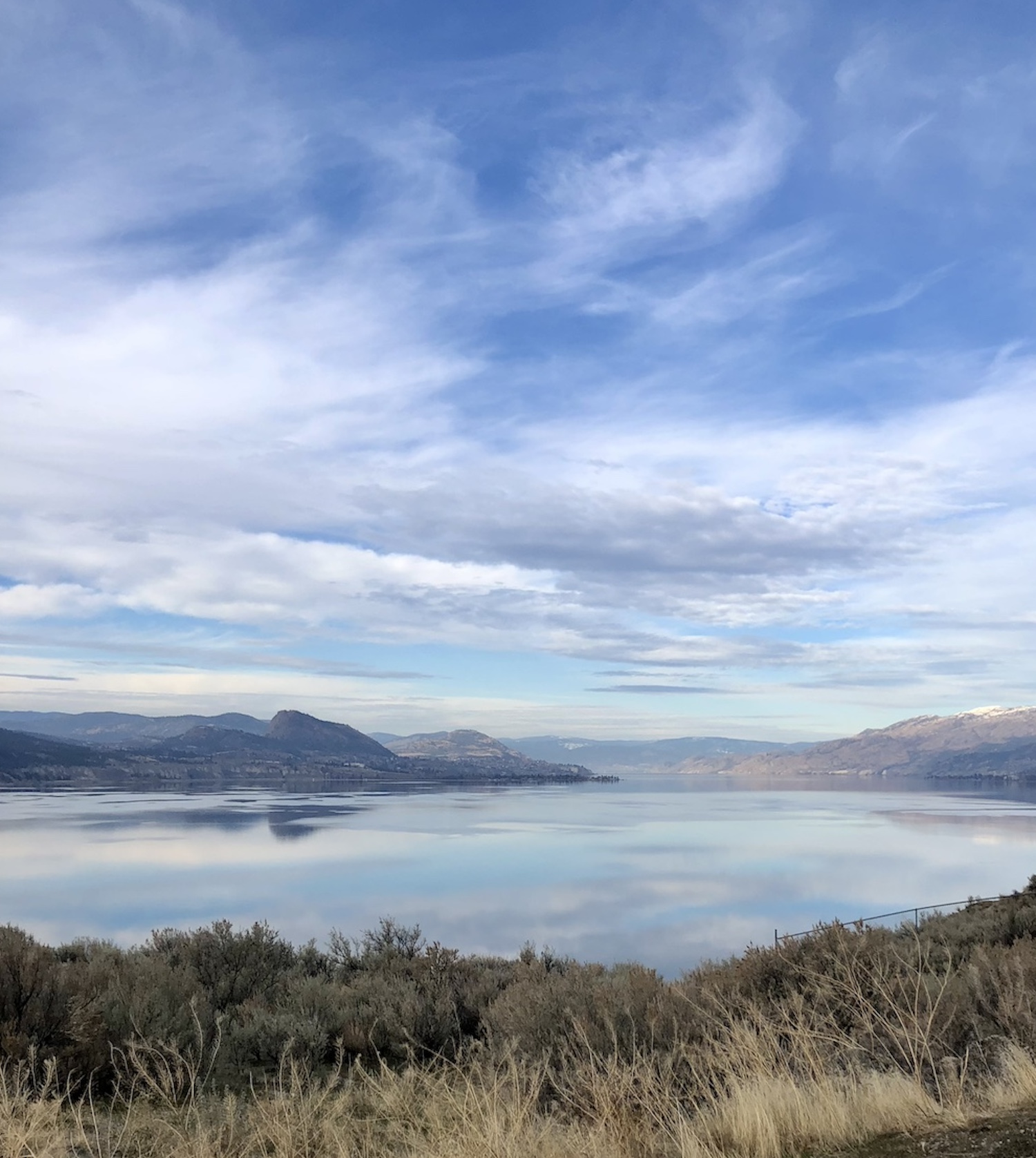 View of Okanagan Lake from the Naramata Bench.