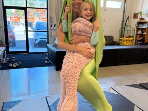 Aerial hammock birthday parties in Penticton.