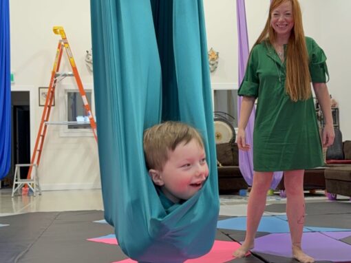 Things to do with your kids in Penticton. Aerial hammock play.